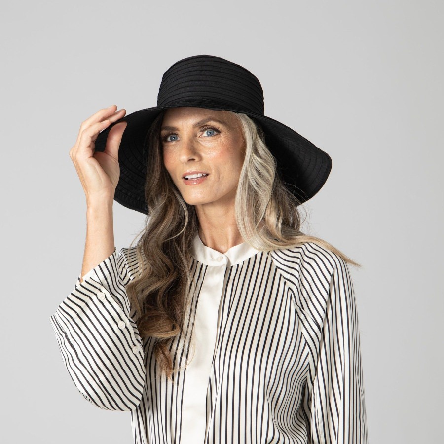 Women San Diego Hat | Women'S Raw Edge Ribbon Sun Hat