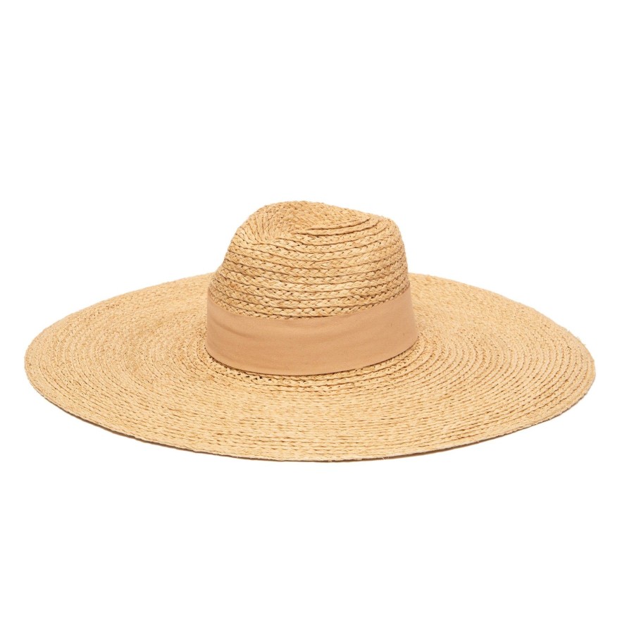 Women San Diego Hat | Women'S Raffa Braid Wide Brim Fedora With Suede Band