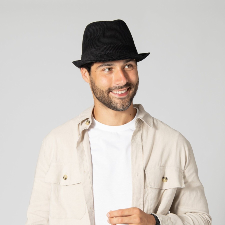 Men San Diego Hat | Men'S Cut And Sew Corduroy Fedora