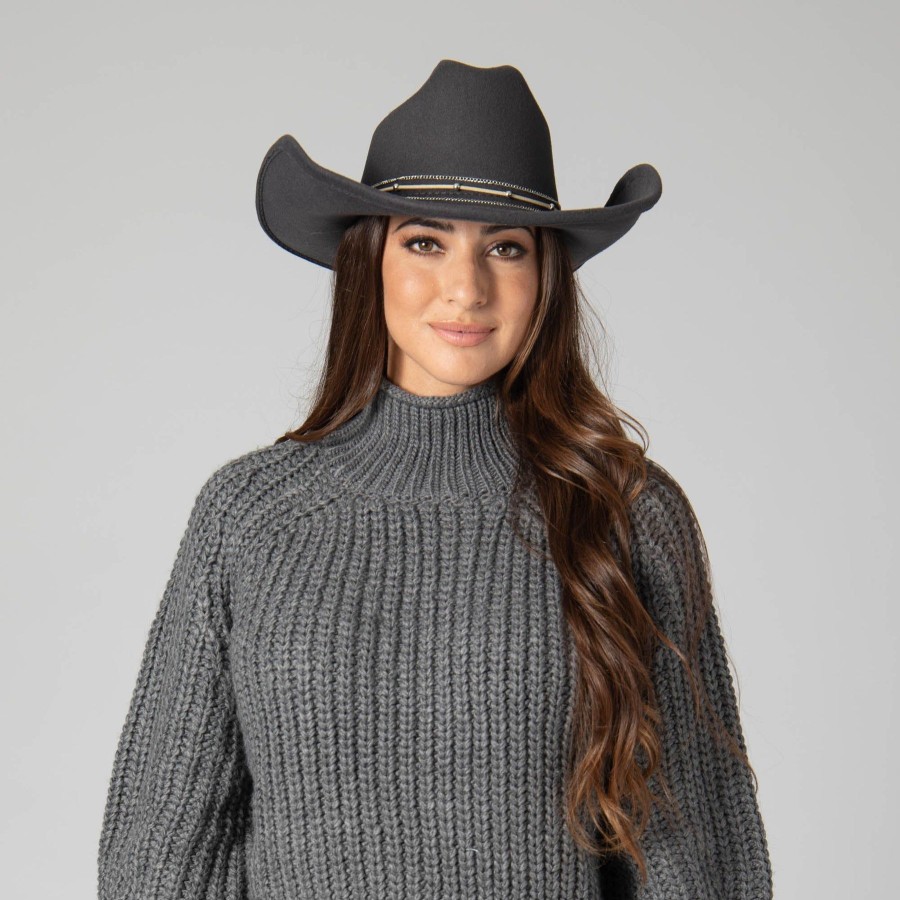 Women San Diego Hat | Faux Felt Cattleman'S Crease Cowboy