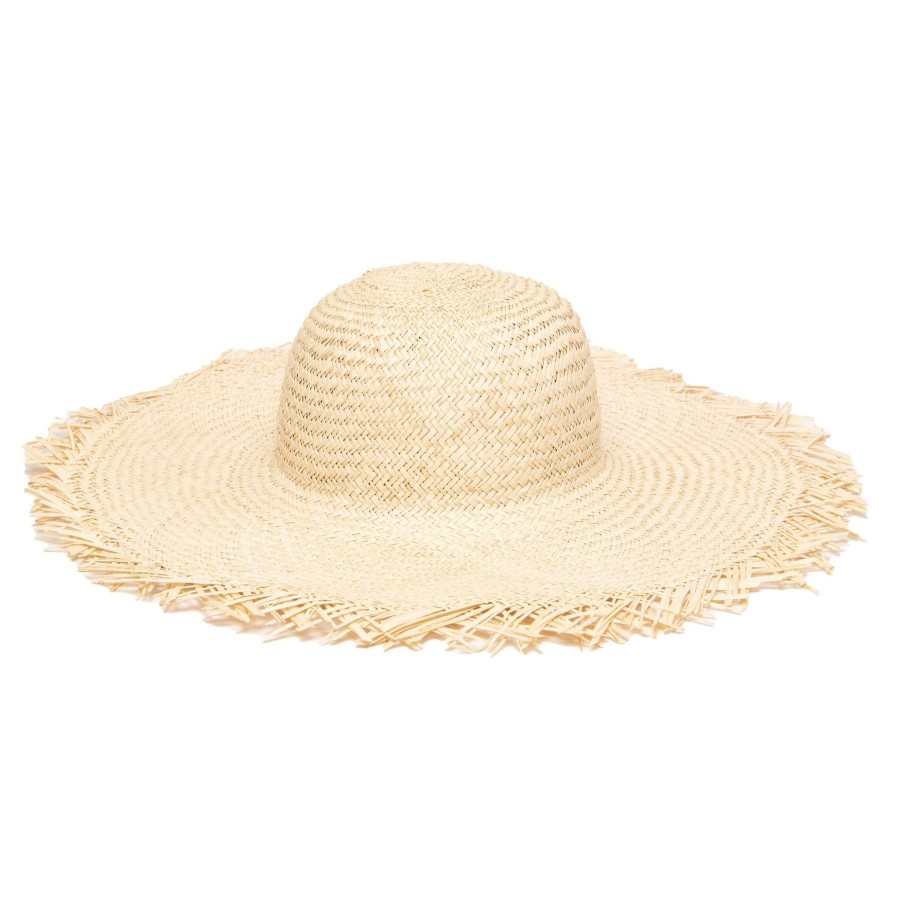 Women San Diego Hat | Women'S Woven Sun Hat W/Frayed Edge (Sps1006)