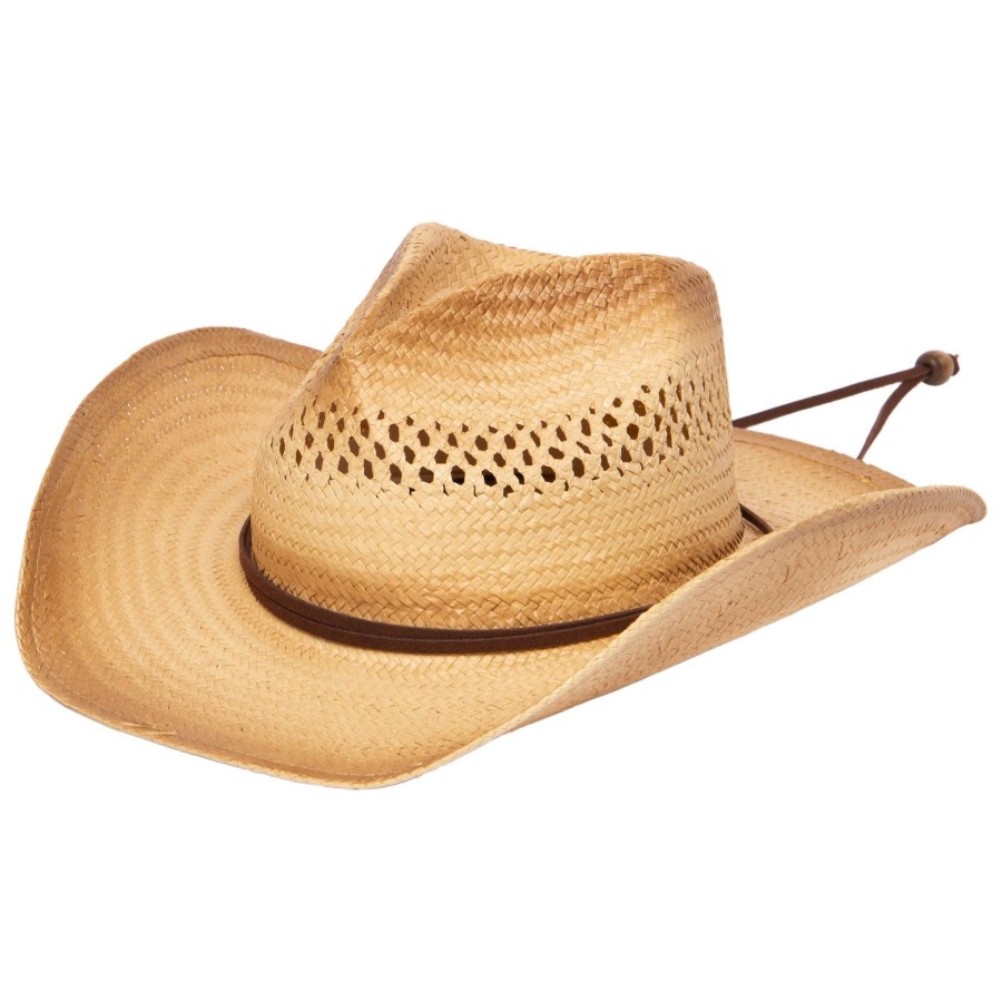 Men San Diego Hat | Mens Woven Paper Cowboy Hat With Ventilation