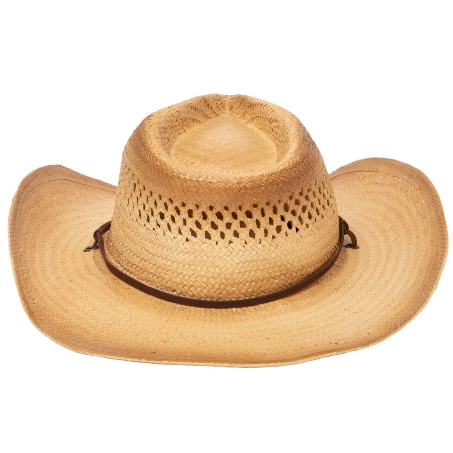 Men San Diego Hat | Mens Woven Paper Cowboy Hat With Ventilation