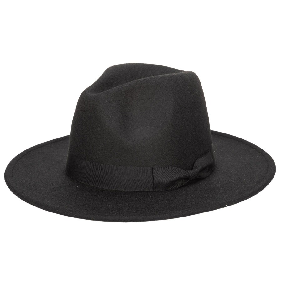 Men San Diego Hat | Men'S Faux Felt Fedora With Grosgrain