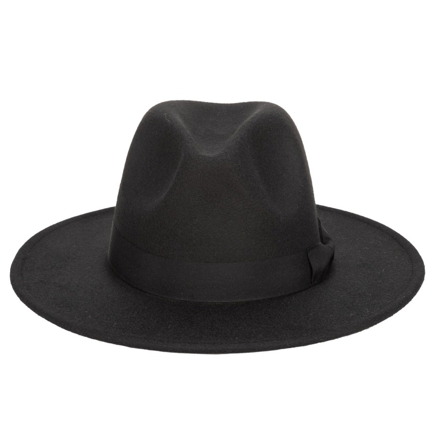 Men San Diego Hat | Men'S Faux Felt Fedora With Grosgrain