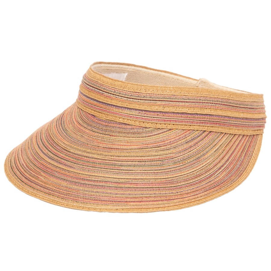 Women San Diego Hat | Women'S Mixed Braid Visor With Velcro