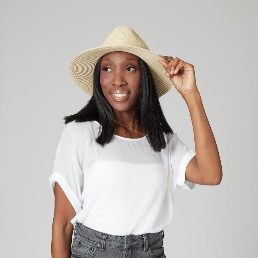 Women San Diego Hat | Women'S Water Repellent Fedora W/Tie