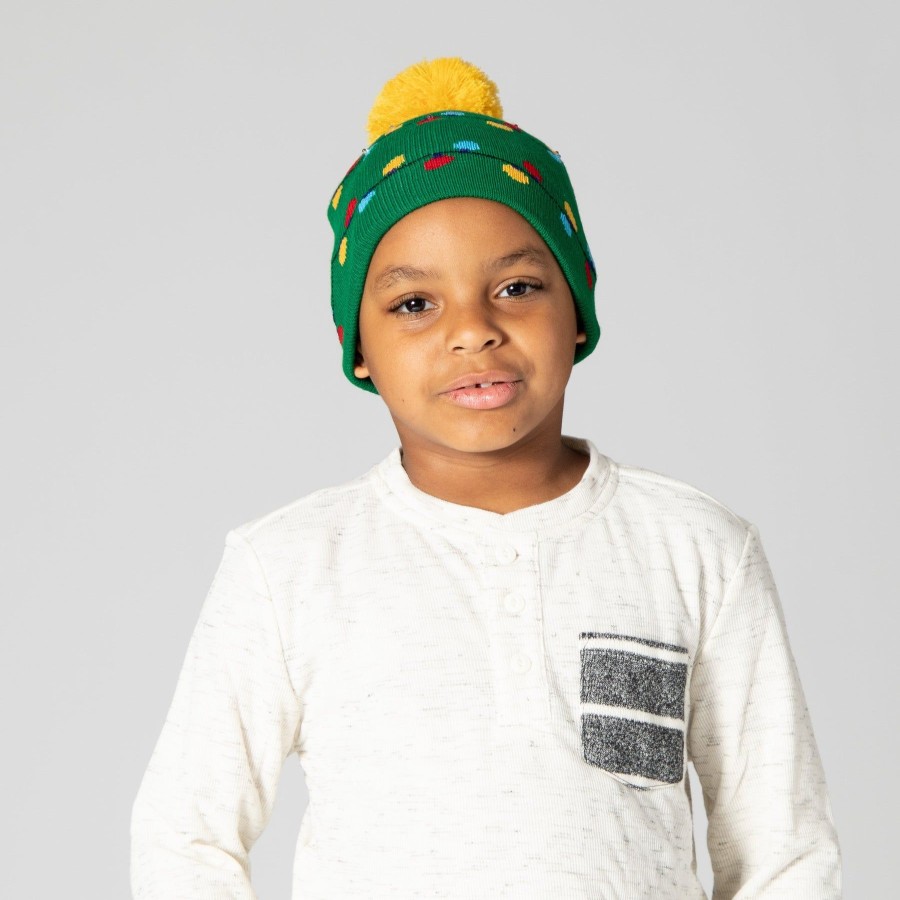 Kids San Diego Hat | Kid'S Light Up Beanie With Tree & Lights