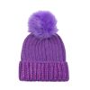 Kids San Diego Hat | Kids Jeweled Beanie With Faux Fur Pom