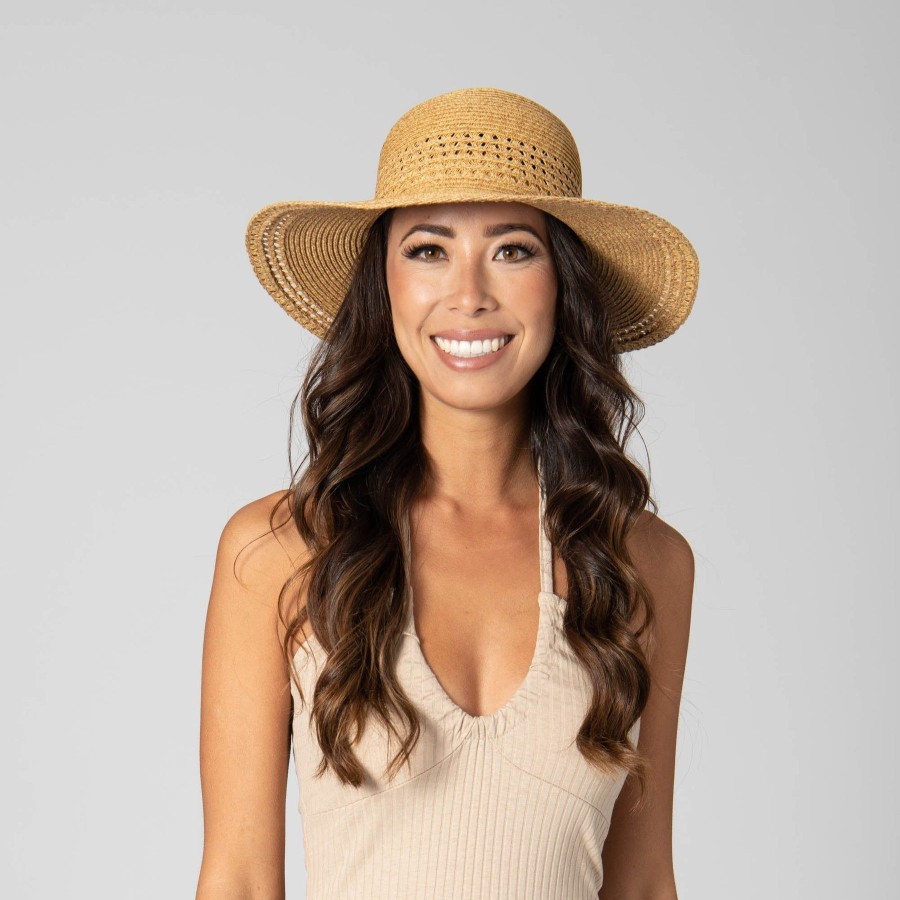 Women San Diego Hat | Everyday Sun Hat-Women'S Sun Hat W/Open Weave Stripes