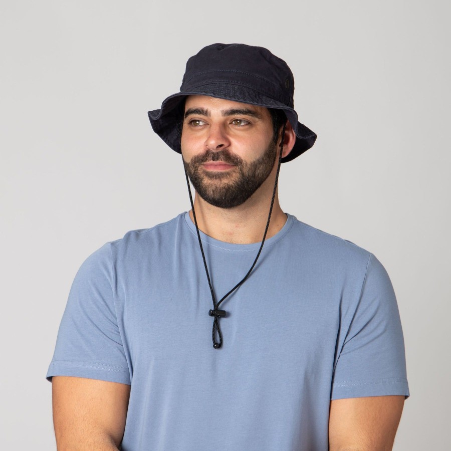 Men San Diego Hat | Mens Bucket Hat With Chin Cord And Wicking Sweatband