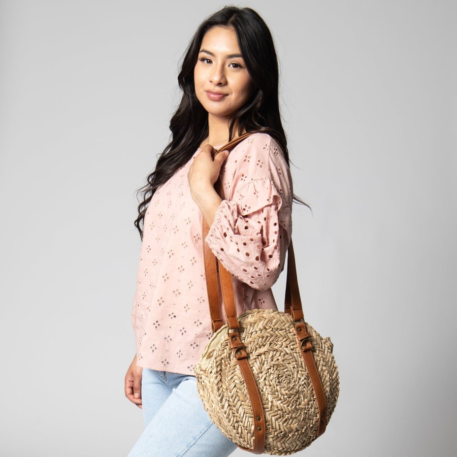 Women San Diego Hat Bags | Belle Round Shoulder Bag