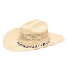 Women San Diego Hat | Women'S Woven Cowboy With 2 Tone Cotton Band