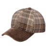 Kids San Diego Hat | Kid'S Plaid Cap With Faux Suede Brim