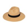 Women San Diego Hat | Women'S Paper Braided Fedora With A Bow Band