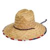 Men San Diego Hat | Men'S Rush Straw Lifeguard With Under Brim Print And Adjustable Chin Cord