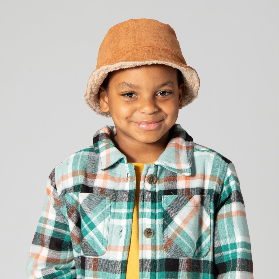 Kids San Diego Hat | Kid'S Reversible Faux Suede Bucket