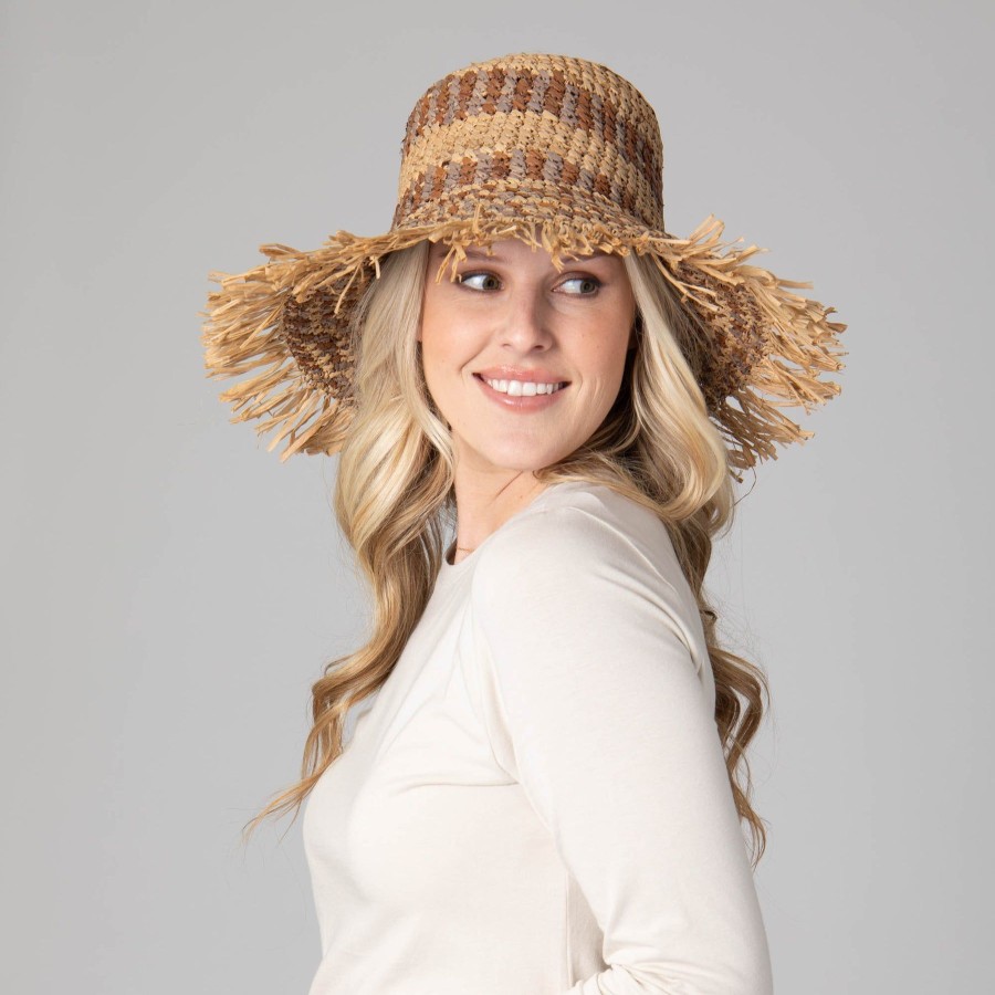 Women San Diego Hat | Waverly Women'S Frayed Edge Bucket