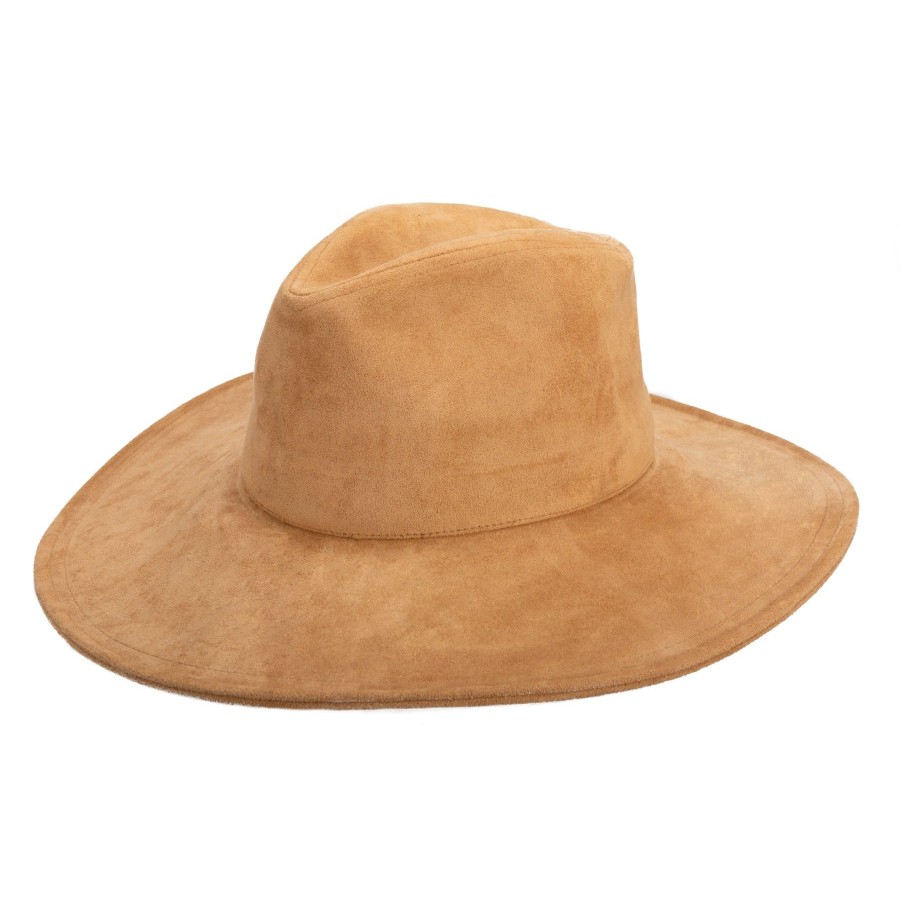 Women San Diego Hat | Pioneer-Cut & Sew Faux Suede Fedora