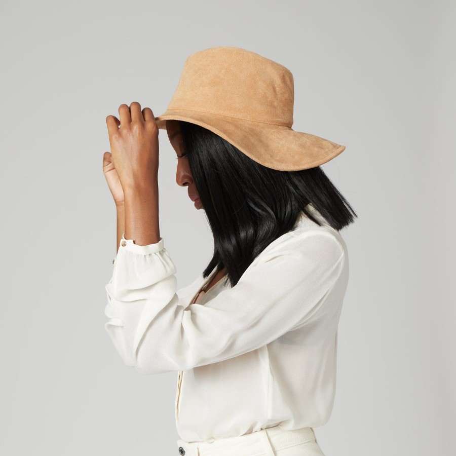 Women San Diego Hat | Pioneer-Cut & Sew Faux Suede Fedora