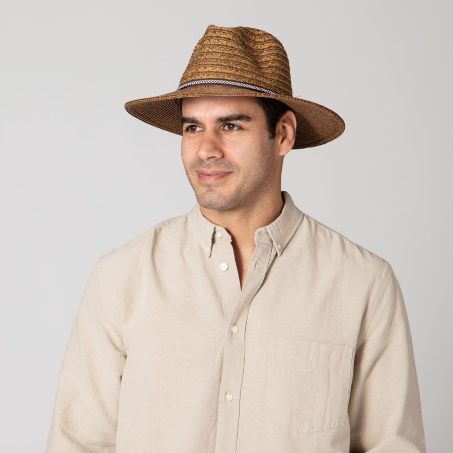 Men San Diego Hat | Men'S Ultrabriad Panama With Jacquard Trim