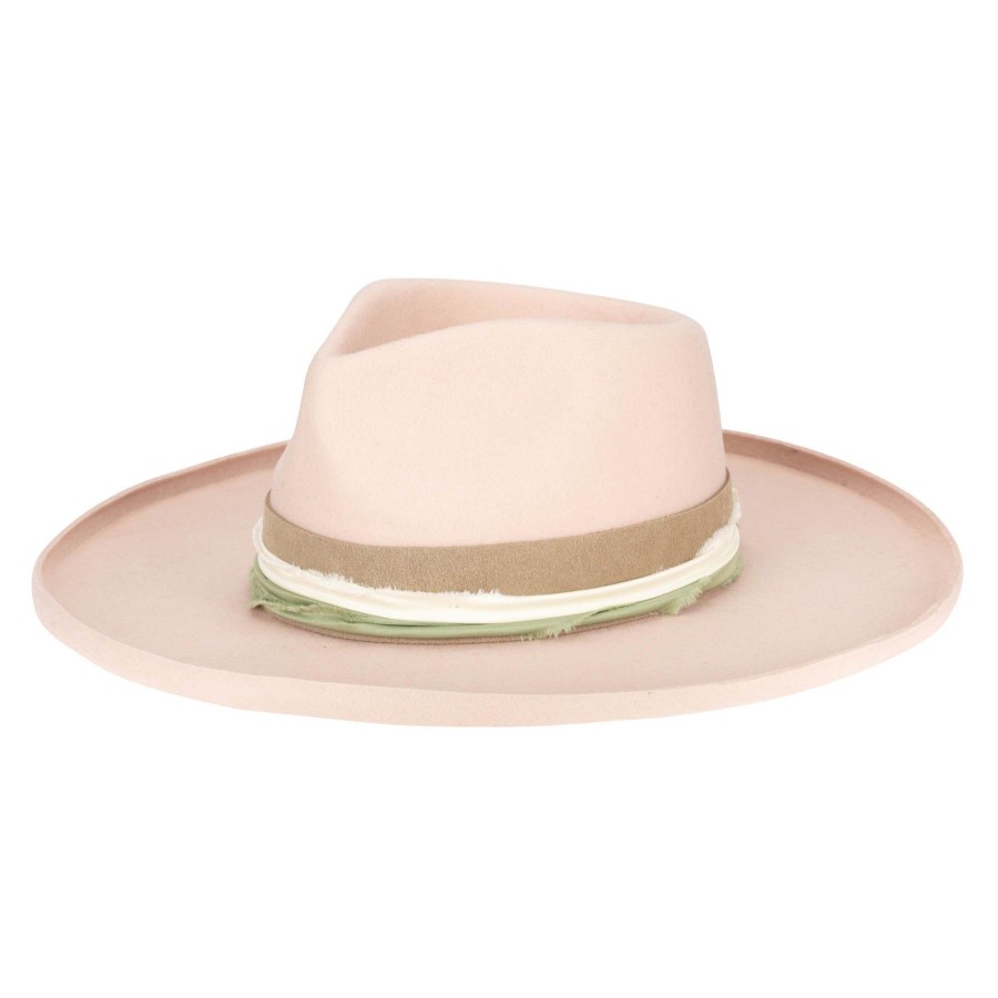 Women San Diego Hat | City Stroll Wool Felt Stiff Rolled Brim Fedora