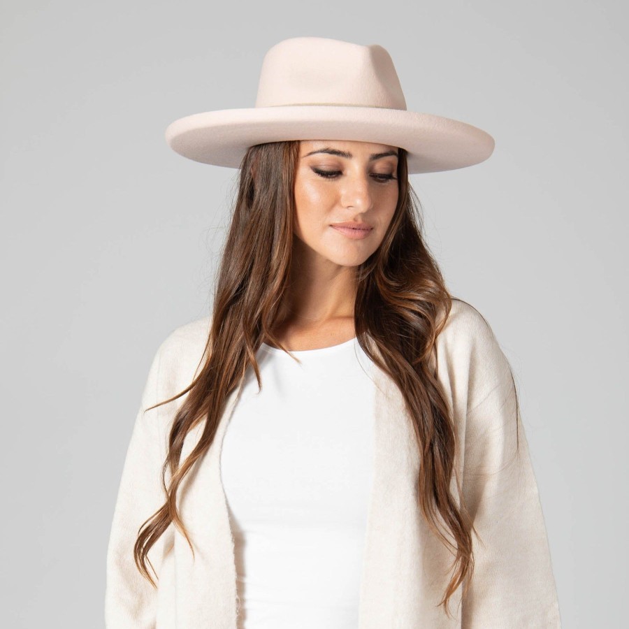 Women San Diego Hat | City Stroll Wool Felt Stiff Rolled Brim Fedora