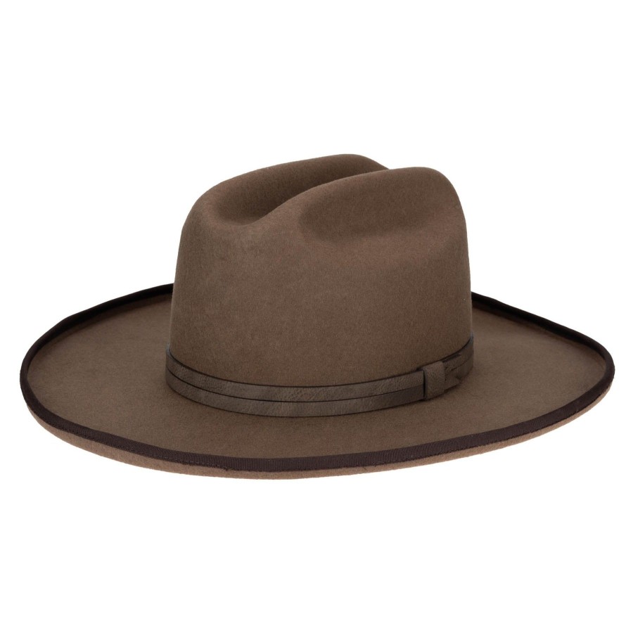 Men San Diego Hat | Black Label Wool Felt Cattleman'S Crease Fedora