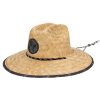 Men San Diego Hat | Mens Straw Lifeguard With Tropical Printed Under-Brim