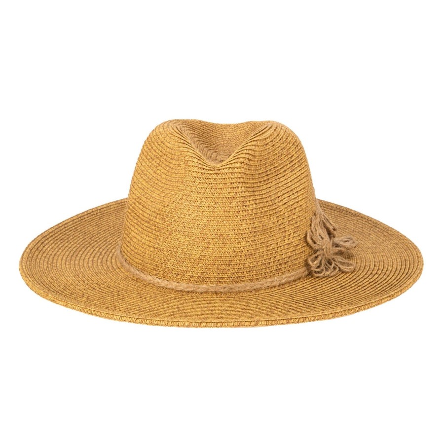 Women San Diego Hat | Naturally Sweet-Womens Ultrabraid Fedora With Floral Details