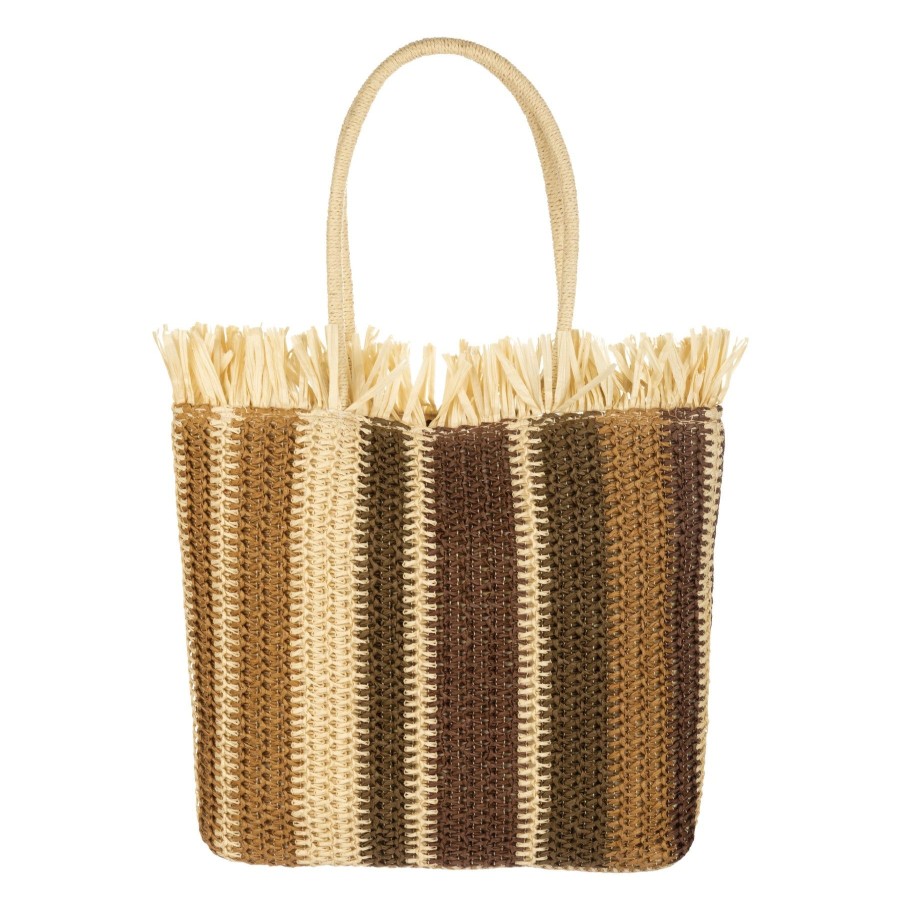 Women San Diego Hat Hat Care | Felecity-Crochet Vertical Stripe Tote