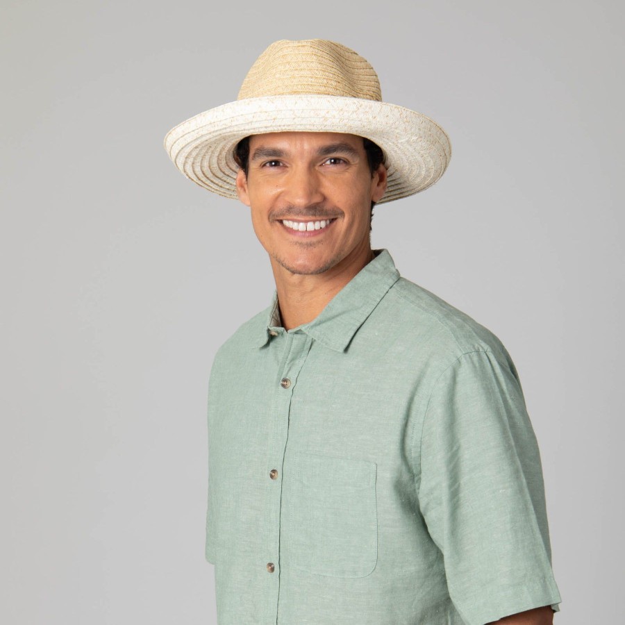 Men San Diego Hat | Mens Two Tone Ultrabraid Rolled Brim Fedora