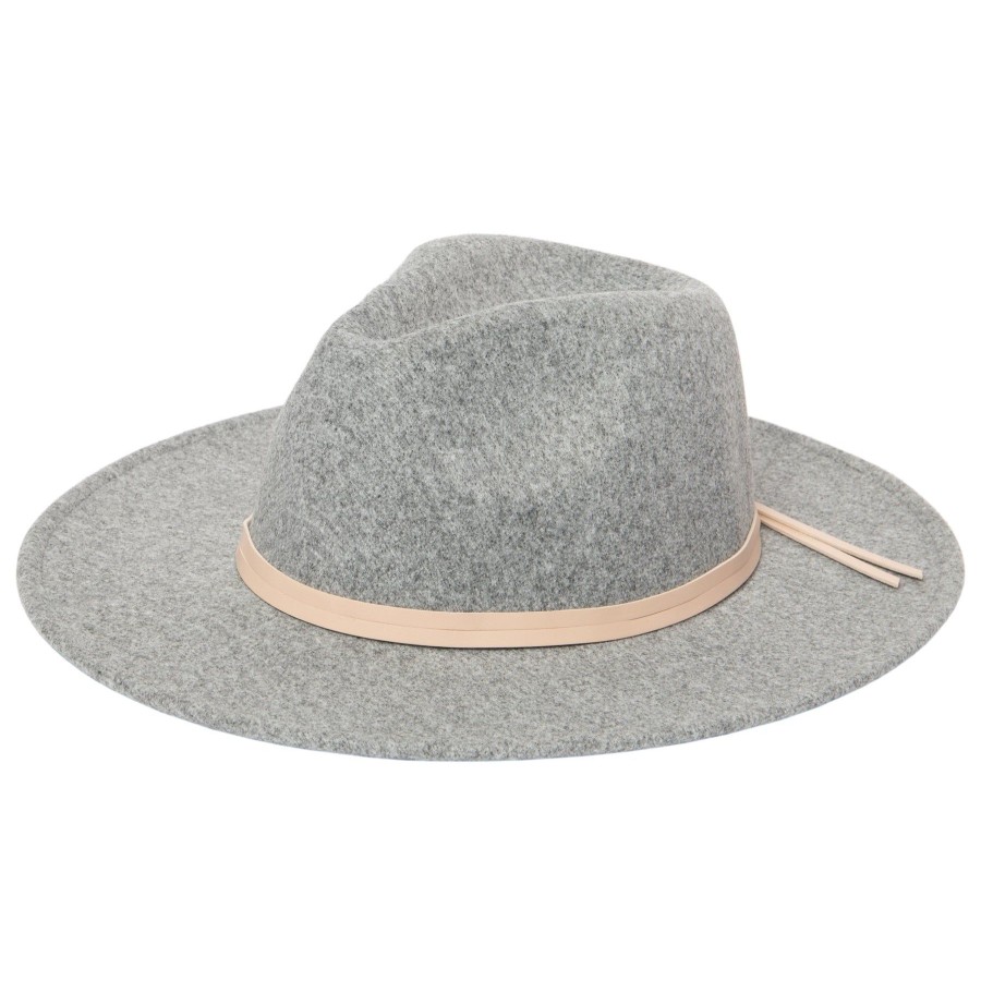 Women San Diego Hat | Women'S Faux Felt Fedora With Leather Band