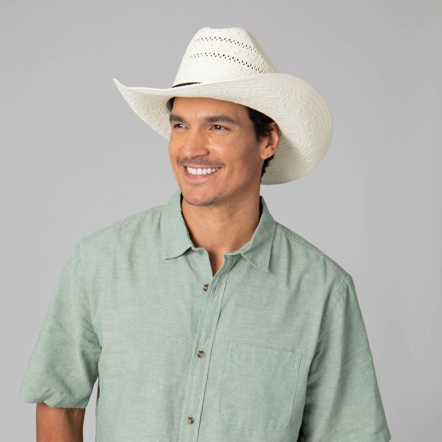 Men San Diego Hat | Mens Ivory Cowboy Hat With Cattleman'S Crease