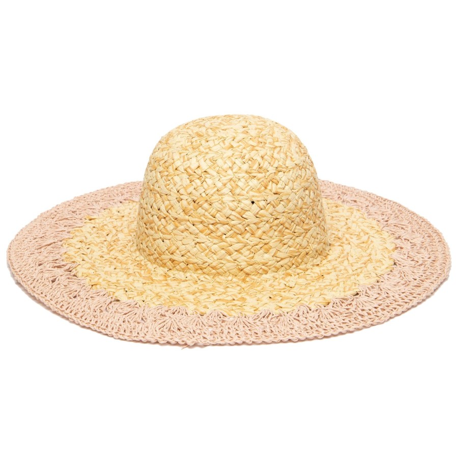 Women San Diego Hat | Women'S Paper Straw Hat With Crochet Brim (Pbl3203)