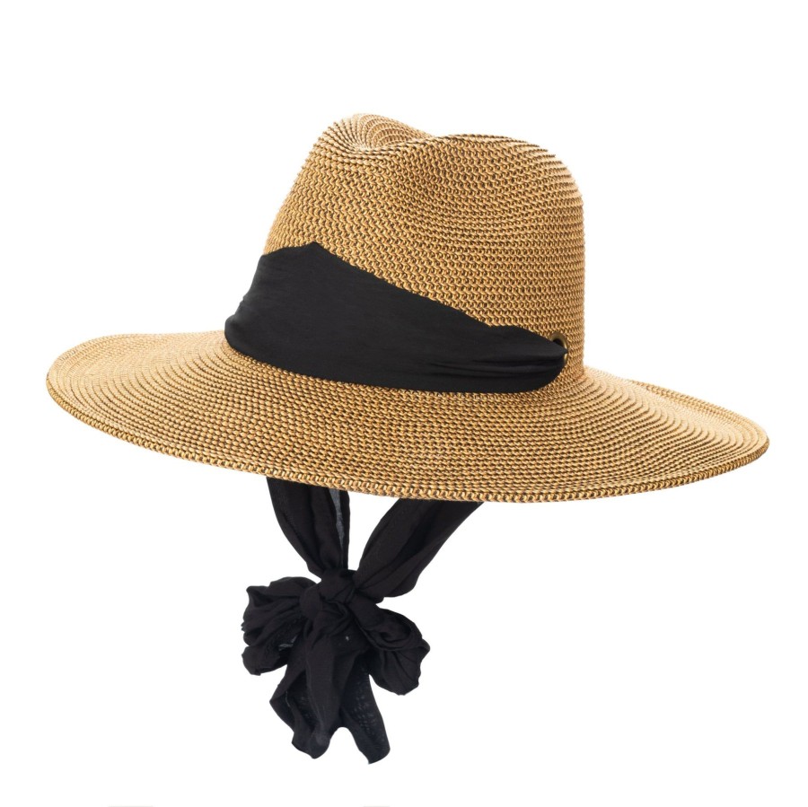 Women San Diego Hat | Women'S Ultrabraid Fedora With Facial Scarf Wrap