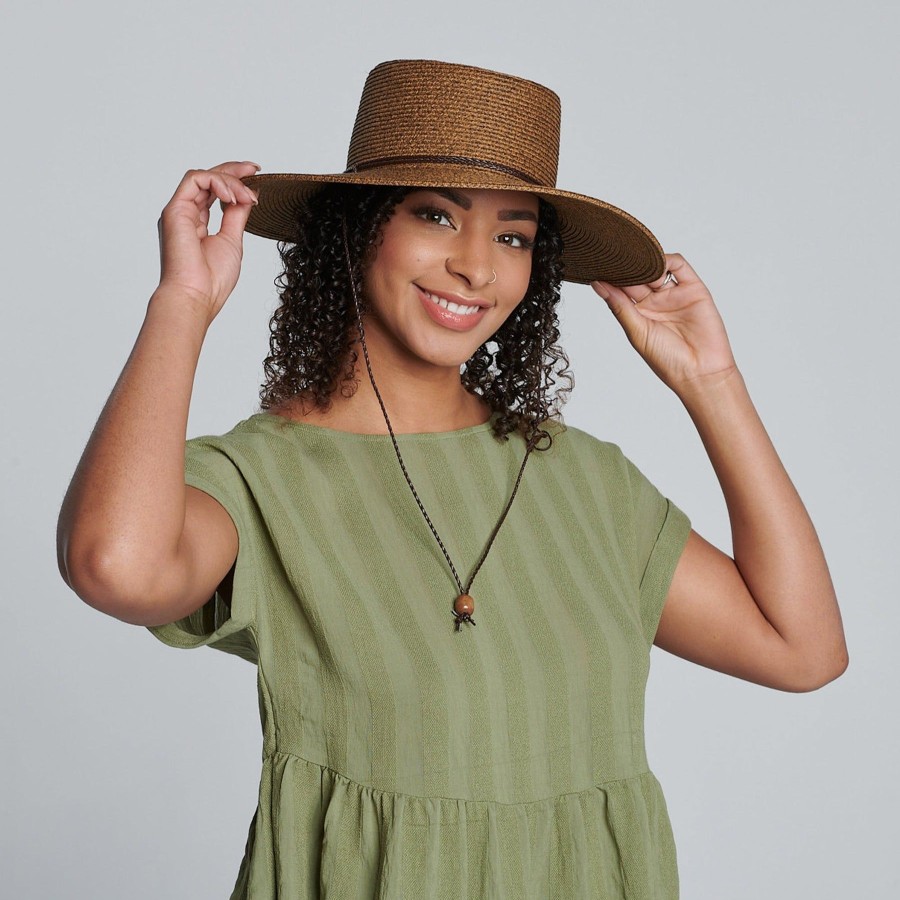 Women San Diego Hat | Womens Ultrabraid Sun Brim Hat With Chin Cord