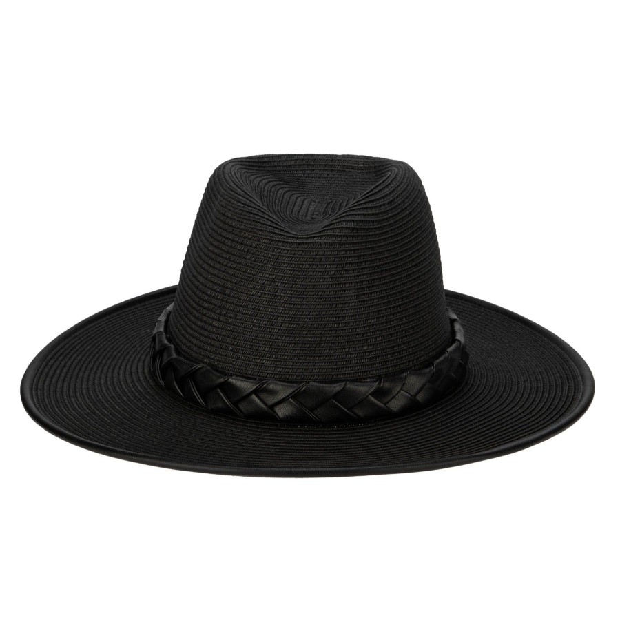 Women San Diego Hat | Looker Fedora-Ultrabraided Fedora With Braided Faux Band