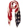 Women San Diego Hat Scarves | Womens Baysky Woven American Flag Scarf