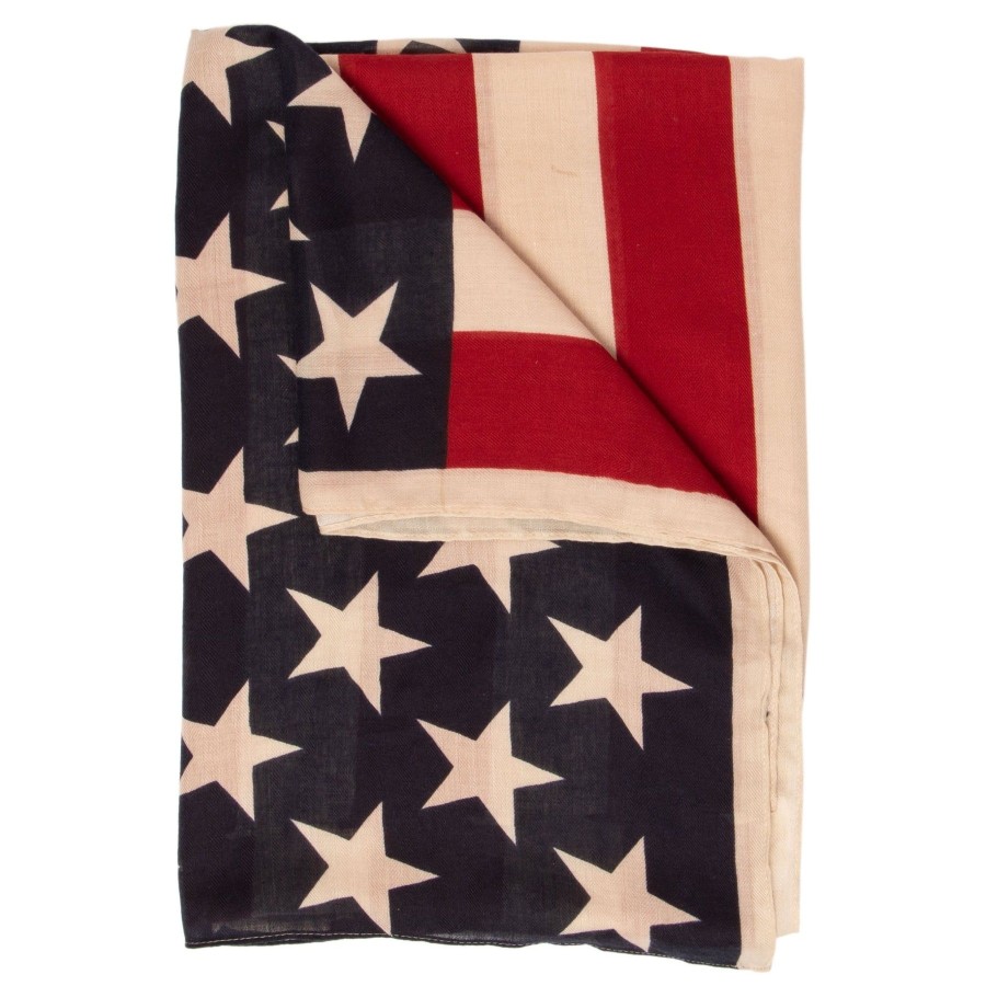 Women San Diego Hat Scarves | Womens Baysky Woven American Flag Scarf