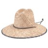 Men San Diego Hat | Mens Straw Lifeguard With Palm Print