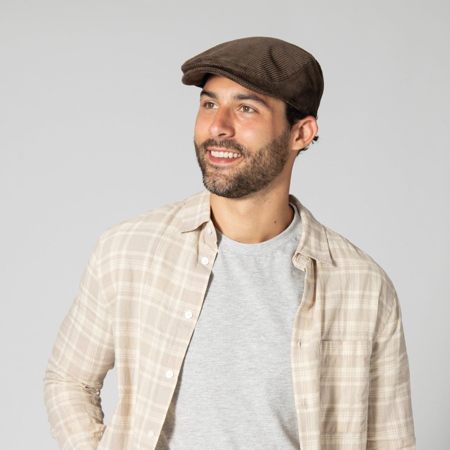 Men San Diego Hat | Men'S Corduroy Driver With Plaid Lining