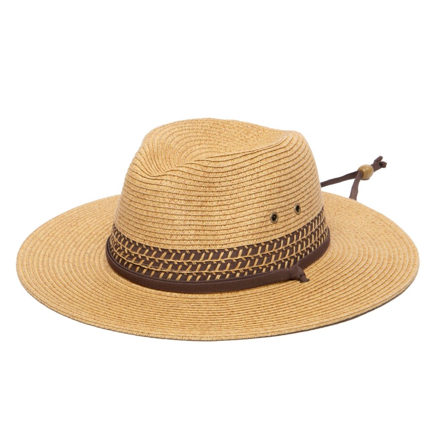 Men San Diego Hat | Men'S Ultrabraid Outback With Chin Cord And Toggle