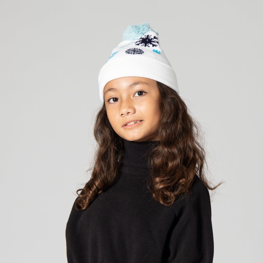 Kids San Diego Hat | Light Up Beanie With Snowflakes