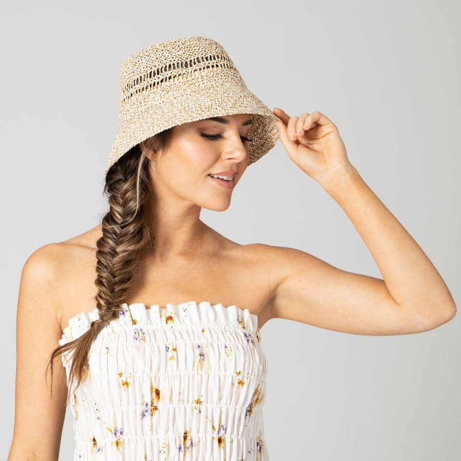 Women San Diego Hat | Woven Marled Bucket Hat