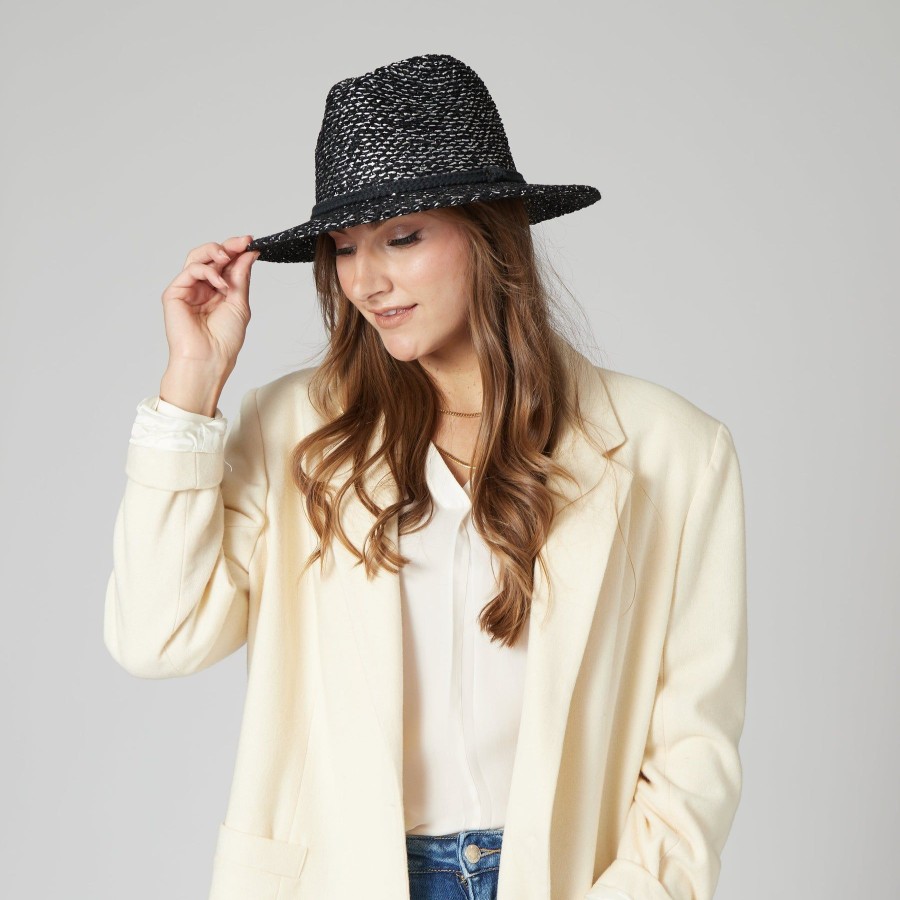 Women San Diego Hat | Women'S Fedora W/Woven Lurex&Braided Trim