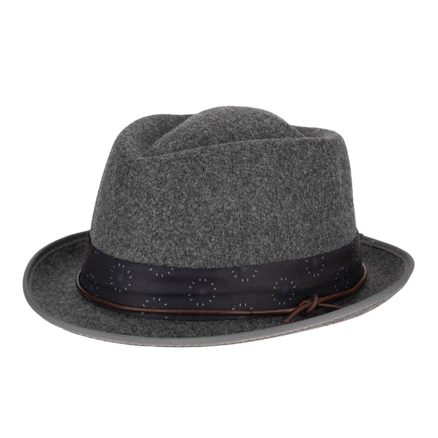 Men San Diego Hat | Faux Felt Pork Pie Fedora