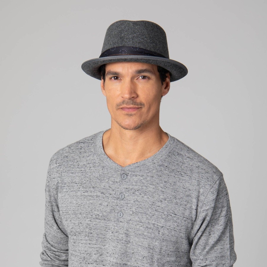 Men San Diego Hat | Faux Felt Pork Pie Fedora