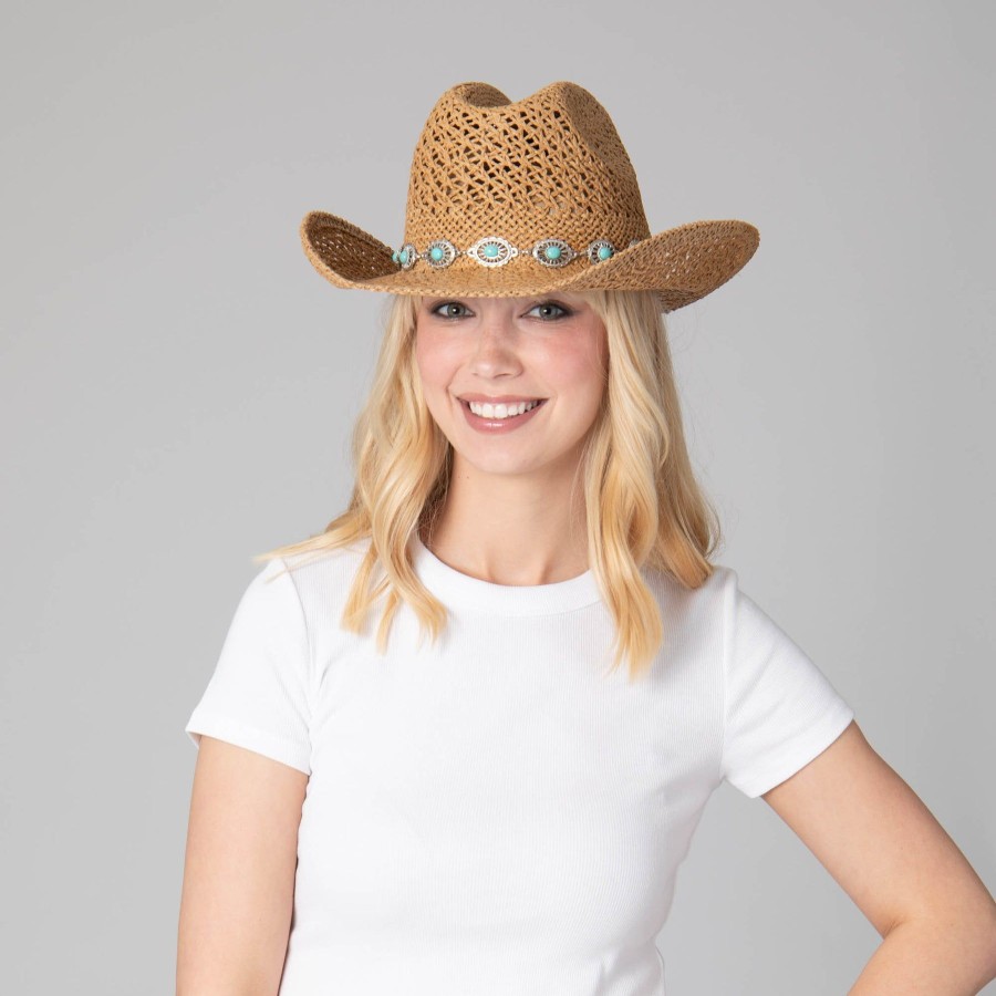 Women San Diego Hat | Coastal Women'S Cattleman'S Crease Cowboy