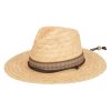 Men San Diego Hat | Mens Raffia Fedora Lifeguard With Chin Cord